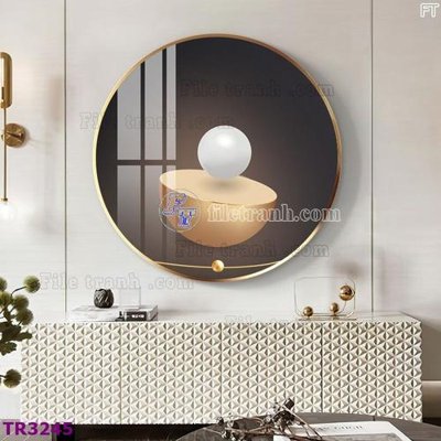 File tranh PSD File tranh tròn hiện đại TR3245 chất lượng cao