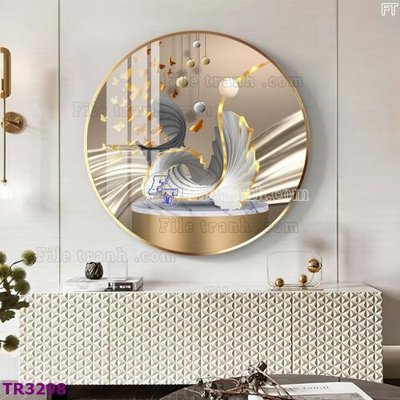 Tải file tranh gốc File tranh tròn hiện đại TR3298 chất lượng cao