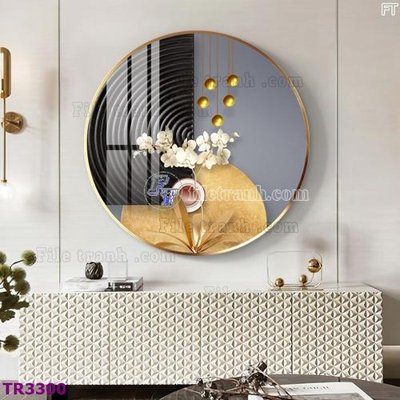 Download file gốc File tranh tròn hiện đại TR3300 (in mica) 3D