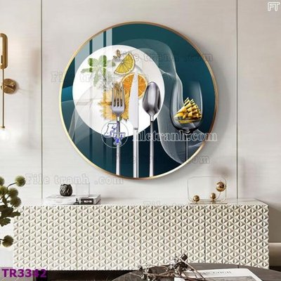 File tranh gốc File tranh tròn hiện đại TR3342 (bản quyền) Filetranh.com