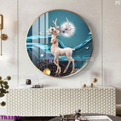 File tranh File tranh tròn hiện đại TR3359 (bản gốc) treo tường