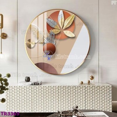 Tải file File tranh tròn hiện đại TR3369 (gốc) làm file in ấn