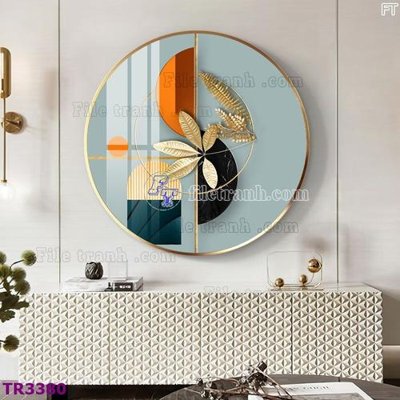 File in ấn cao cấp File tranh tròn hiện đại TR3380 (file gốc)