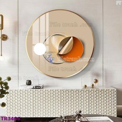 Download file File tranh tròn hiện đại TR3406 (chất lượng in ấn)