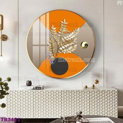 File in trần File tranh tròn hiện đại TR3421 (file gốc) chủ đề vũ trụ