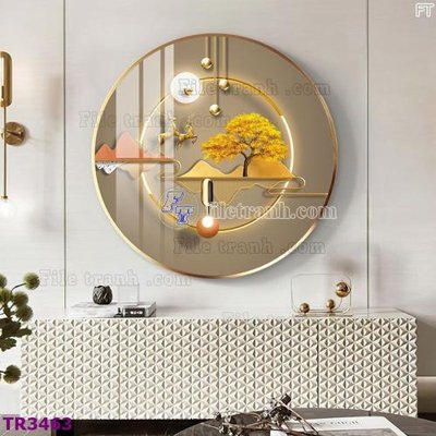 Tải file File tranh tròn hiện đại TR3463 (gốc) làm file tranh quảng cáo