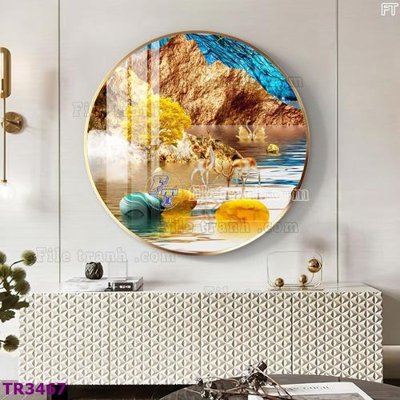 File in ấn File tranh tròn hiện đại TR3467 chuyên nghiệp