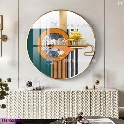 Tải file tranh File tranh tròn hiện đại TR3485 (ảnh gốc) ngay