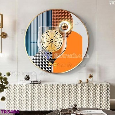 Tải file File tranh tròn hiện đại TR3486 (gốc) làm tranh trang trí
