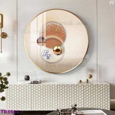 File in ấn chuyên nghiệp File tranh tròn hiện đại TR3511 (file gốc)