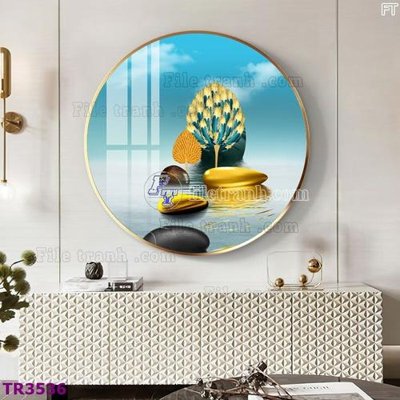 File gốc File tranh tròn hiện đại TR3536 (cho in ấn) từ Filetranh.com