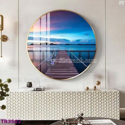 Tải file File tranh tròn hiện đại TR3543 (gốc) chủ đề tôn giáo