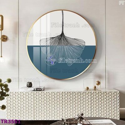 Download file gốc File tranh tròn hiện đại TR3551 (in mica) trang trí