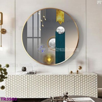 File gốc File tranh tròn hiện đại TR3580 (trang trí) phòng ngủ