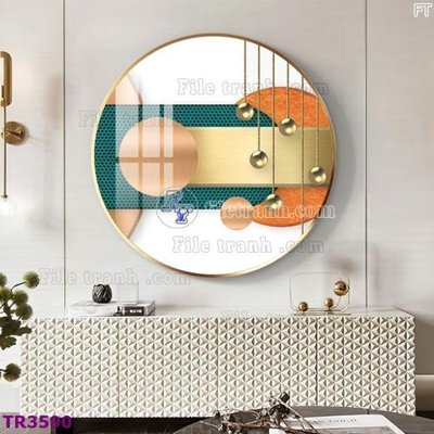 File tranh File tranh tròn hiện đại TR3590 (ảnh gốc) độ nét vượt trội