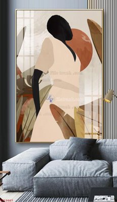 File in trần File tranh trừu tượng canvas TT13007 (bản gốc) phong cảnh