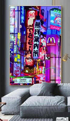 File tranh File tranh trừu tượng canvas TT13084 (bản gốc) trang trí văn phòng