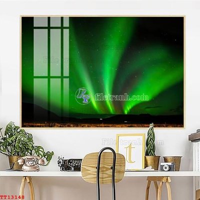 File in mica File tranh trừu tượng canvas TT13148 (bản gốc) làm vách ngăn