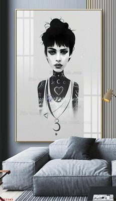 Tải file gốc File tranh trừu tượng canvas TT13343 dùng cho in ấn