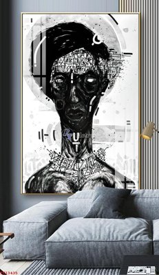 File gốc File tranh trừu tượng canvas TT13435 (AI/EPS) cho in ấn