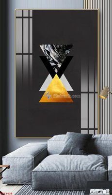 File gốc File tranh trừu tượng canvas TT13436 (in tráng gương) sang trọng