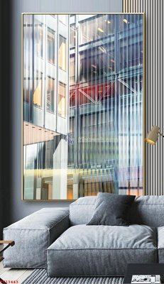 File in trần File tranh trừu tượng canvas TT13443 (bản gốc) bầu trời