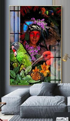 File PSD in ấn File tranh trừu tượng canvas TT13496 (chất lượng cao)