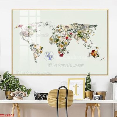 File gốc File tranh trừu tượng canvas TT13507 (AI/EPS) cho in ấn