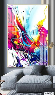 File gốc File tranh trừu tượng canvas TT13557 (in mica) cắt laser