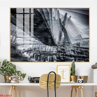 File in ấn File tranh trừu tượng canvas TT13567 chuyên nghiệp