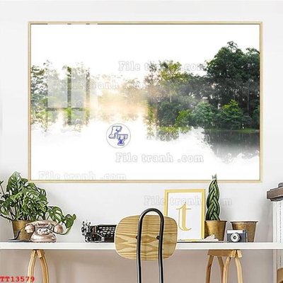 File in ấn File tranh trừu tượng canvas TT13579 (bản gốc) chất lượng cao