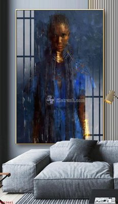 File tranh in tráng gương File tranh trừu tượng canvas TT13661 (siêu nét)