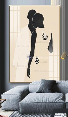 File tranh gốc File tranh trừu tượng canvas TT13664 (bản quyền) file PSD