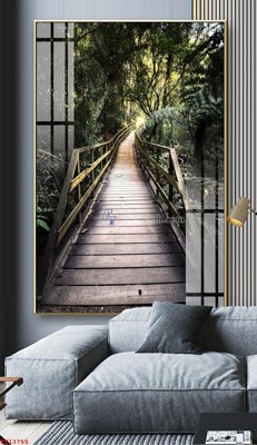 Tải file File tranh trừu tượng canvas TT13755 (gốc) chủ đề phong thủy