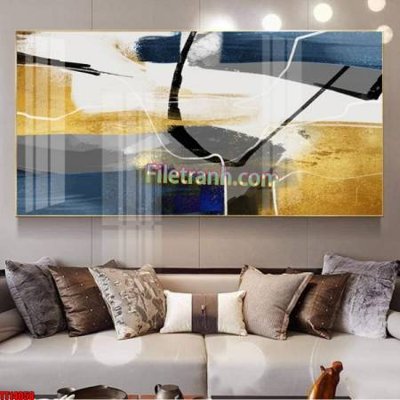 Download file gốc File tranh trừu tượng art TT14058 (in lụa) hoa lá