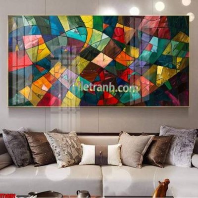 File gốc File tranh trừu tượng art TT14161 (in lụa) hoa văn cổ điển