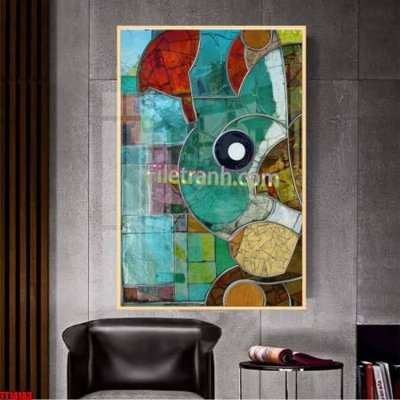 Tải file gốc File tranh trừu tượng art TT14183 (in bạt) quảng cáo