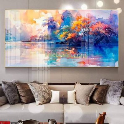 Hình ảnh file gốc in lụa File tranh trừu tượng art TT14291