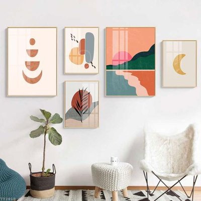 File gốc File tranh treo 5 tấm tối giản Minimalist Art TT2010 (trang trí) phòng trẻ em