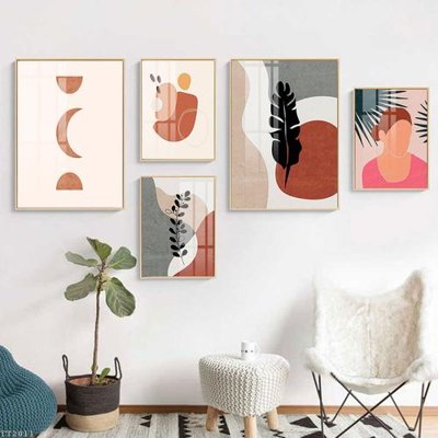 File tranh File tranh treo 5 tấm tối giản Minimalist Art TT2011 (ảnh gốc) cho in ấn kỹ thuật số