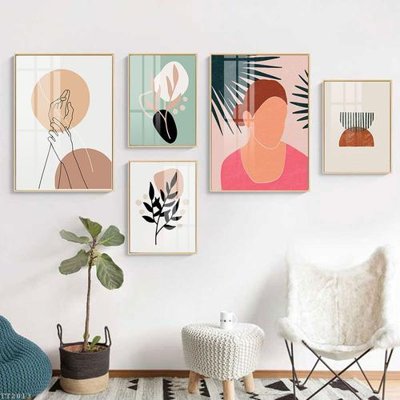 File gốc File tranh treo 5 tấm tối giản Minimalist Art TT2013 (trang trí) phòng làm việc