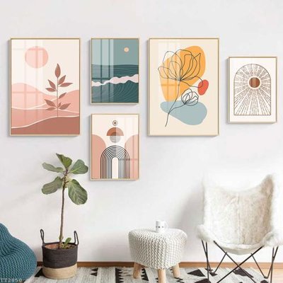 File PSD File tranh treo 5 tấm tối giản Minimalist Art TT2050 (gốc) nhiều lớp (multi-layer)