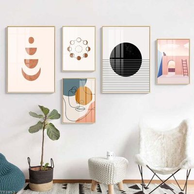 Download file File tranh treo 5 tấm tối giản Minimalist Art TT2053 (chất lượng in ấn)