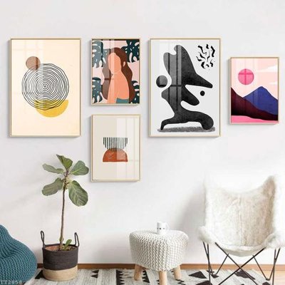 File gốc File tranh treo 5 tấm tối giản Minimalist Art TT2058 (chuẩn CMYK) cho nhà in