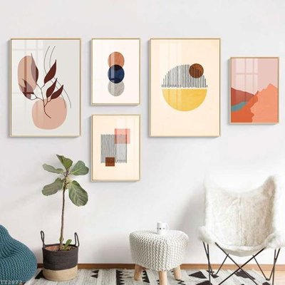 File gốc File tranh treo 5 tấm tối giản Minimalist Art TT2072 (chuẩn màu) cho in offset