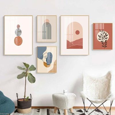 File PSD File tranh treo 5 tấm tối giản Minimalist Art TT2106 (bản gốc) đã tách nền