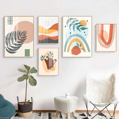 File gốc File tranh treo 5 tấm tối giản Minimalist Art TT2109 (trang trí) phòng làm việc