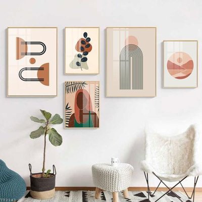File ảnh File tranh treo 5 tấm tối giản Minimalist Art TT2143 (gốc) dùng in Pano