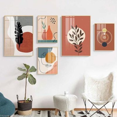 Tải file File tranh treo 5 tấm tối giản Minimalist Art TT2149 (ảnh gốc) in gạch 3D