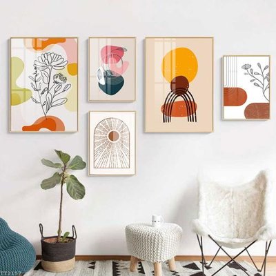 Download file File tranh treo 5 tấm tối giản Minimalist Art TT2157 (gốc) in mica ốp bếp